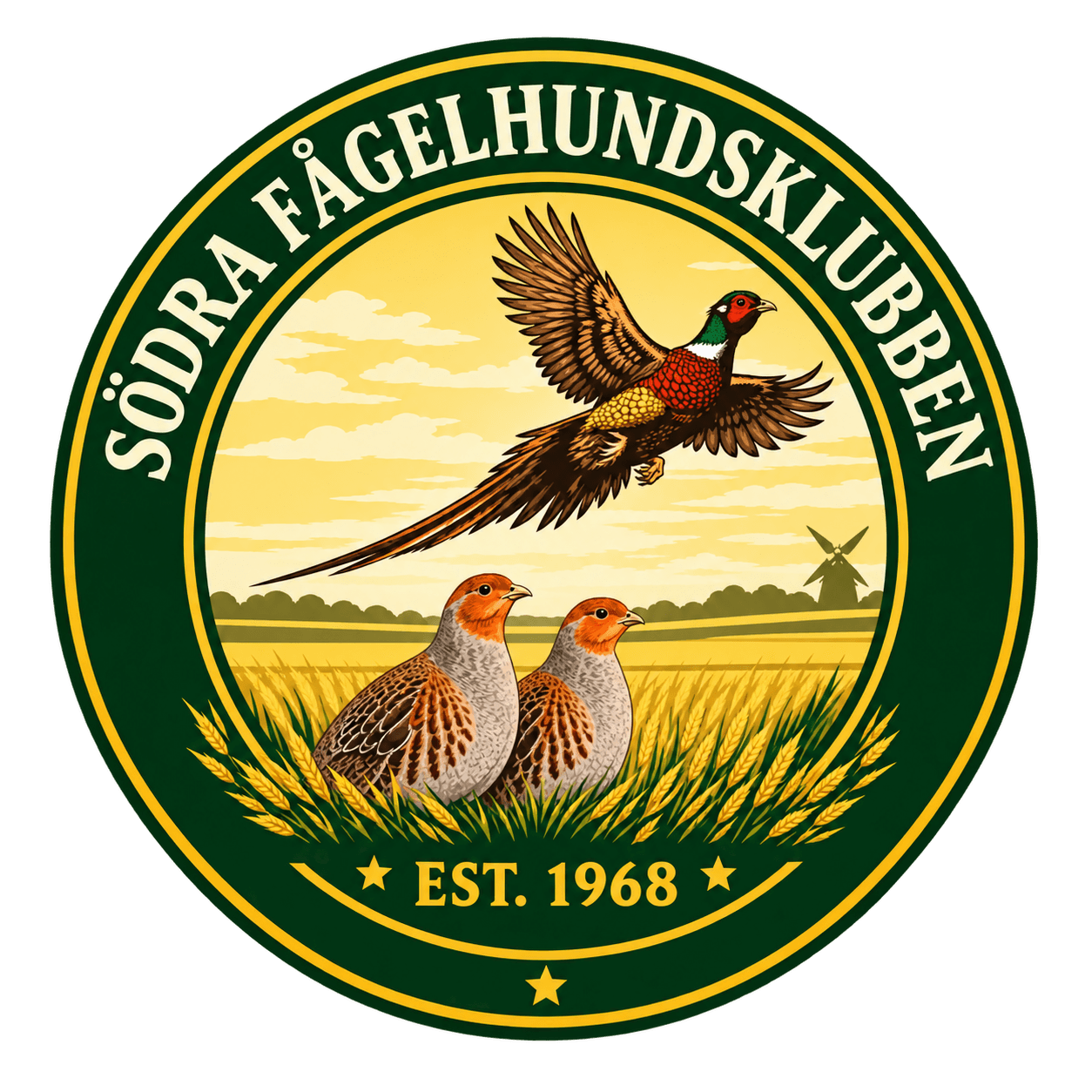 Träning på Södra Fågelhundklubben